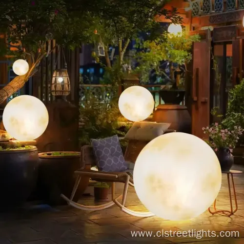  Eco-Friendly Round Solar Garden Light with Warm Glow 